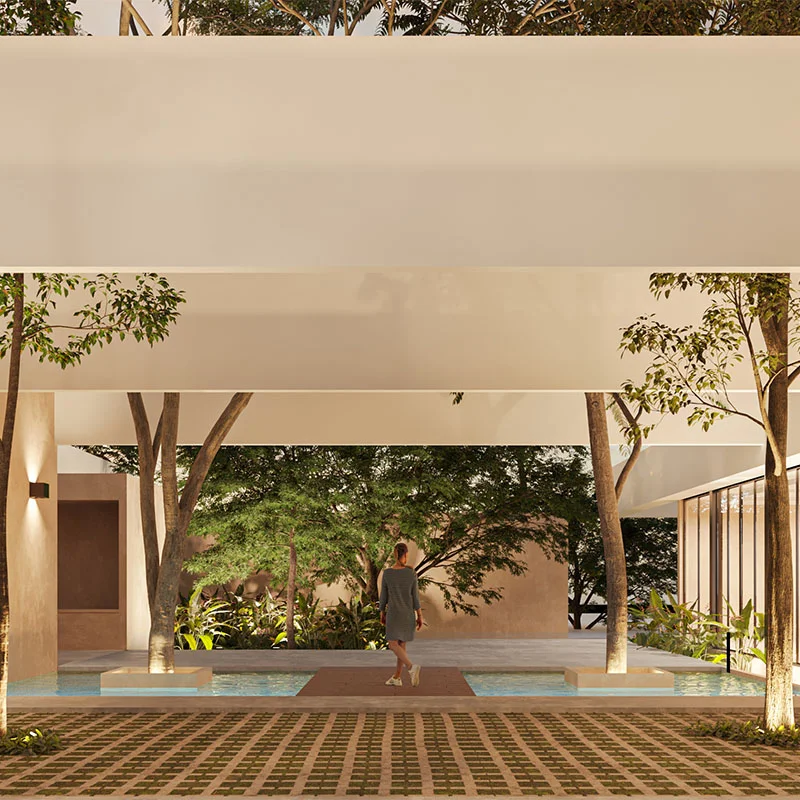 Casa Club 1 y 2 _ Terraza Acceso